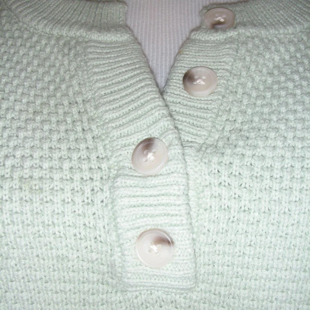Sincerely Jules Mint Green Knit Lounge Set Matching Waffle Knit Cottagecore XS M
